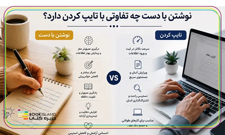 نوشتن با دست چه تفاوتی با تایپ کردن دارد؟