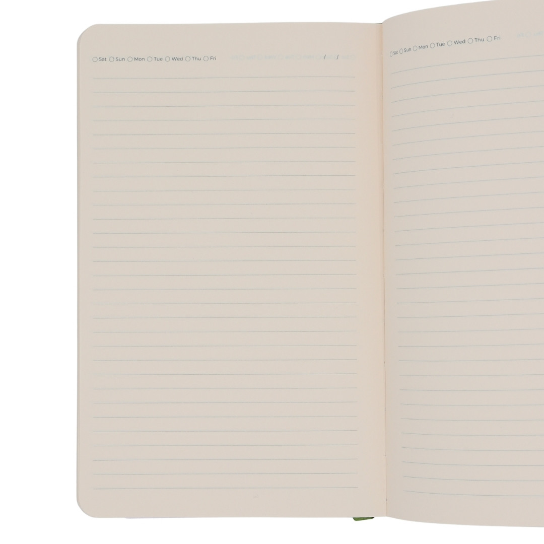 دفتر A5 خطدار دستیار هفتگی چرمی یشمی دات نوت (dotnote) - Image 2